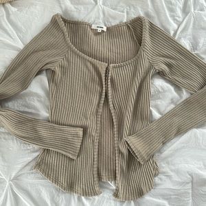 JOAH BROWN corset cardigan
